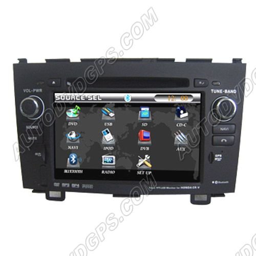 Honda CRV Car DVD GPS Navigation Video Audio Radio with 7 inch Digitla touchscreen