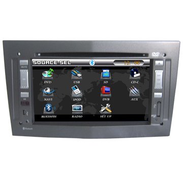 Car DVD player with built-in GPS navigation and 7" LCD touchscreen Bluetooth Radio for Opel Vectra