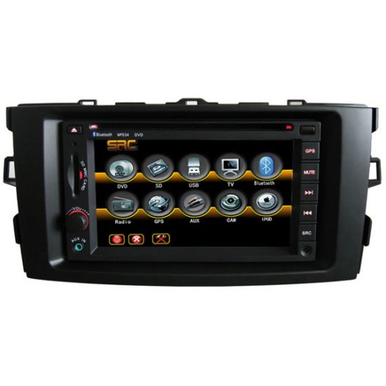 Car DVD CD MP3 Player with GPS naivgation for Toyota Auris