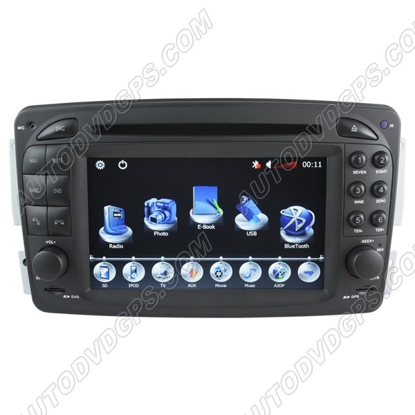 HD touchcreen DVD-based Navigation System with iPod BT for Mercedes-Benz Viano/CLK--C209
