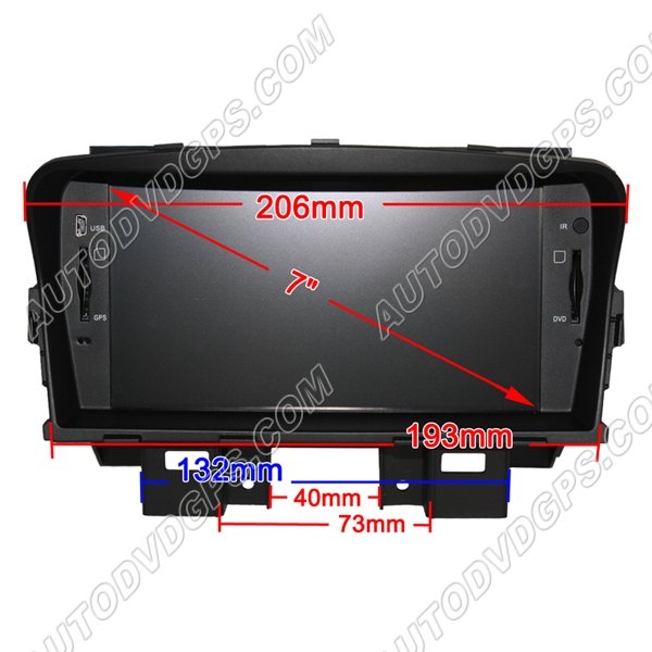 Chevrolet Cruze DVD GPS Navigation Player with Digital Touchscreen and PIP RDS