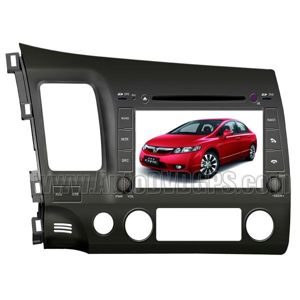 Honda Civic DVD Player with in-dash GPS Navigation and 8" HD Touchscreen
