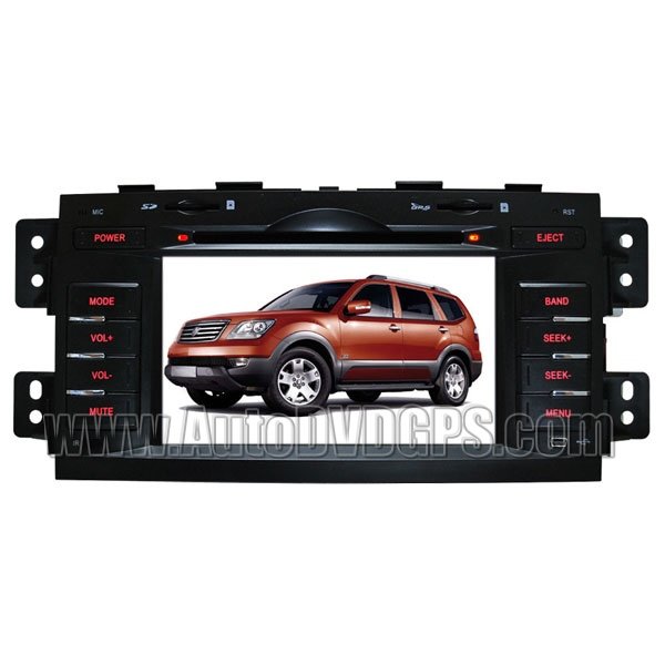 KIA340 KIA Borrego Mohave DVD Player with GPS navigation and 7" Digital HD touchscreen + Bluetooth