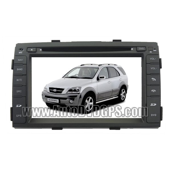 2009-11 Kia Sorento DVD GPS Navigation Player and 7" HD Touchscreen and SWC iPod PIP RDS Virtual-CDC