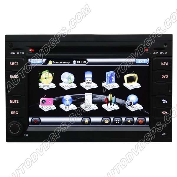 PGT717D Peugeot 307 DVD player with GPS Navigation with Digital Touchscreen and PIP RDS BT USB