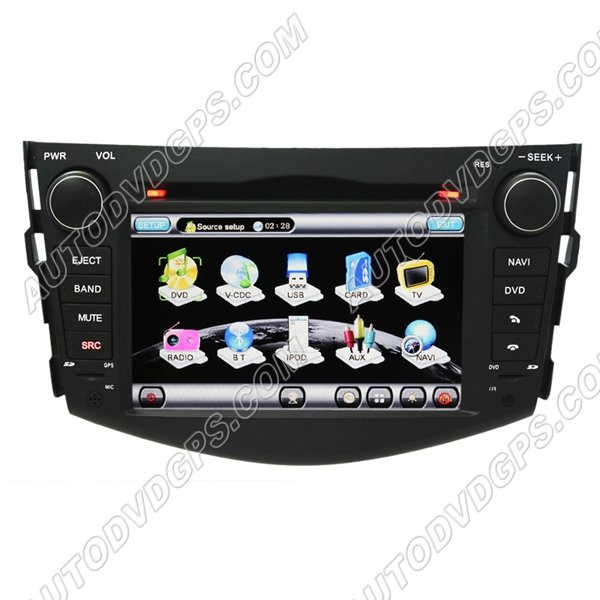 RAV718 7"Digital HD touchscreen ToyotaRAV4 DVD GPS Navigation player with FM USB RDS Bluetooth iPod