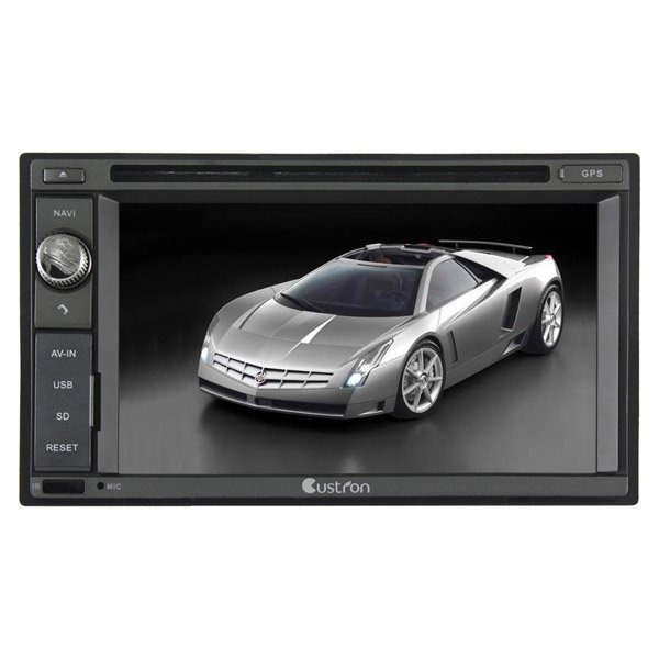 UDG520 Custron T1062UD1 Double Din Universal GPS Sat Navi System + DVD Playback BT Phonebook