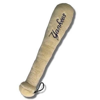 New York Yankees Talking Plush Dog Toy Bat