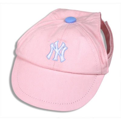 New York Yankees Princess Pink Dog Baseball Cap Hat Size M/L