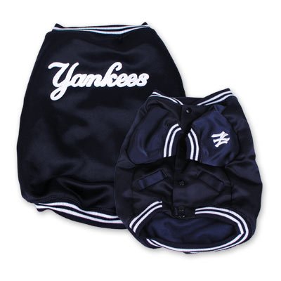 New York Yankees Official MLB Dougout Dog Jacket Coat Size XS