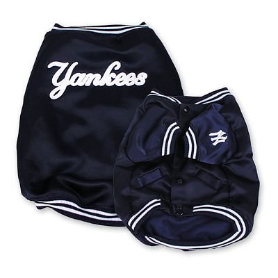 New York Yankees Official MLB Dougout Dog Jacket Coat Size X-Large