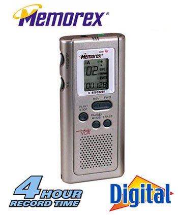 MEMOREX® DIGITAL VOICE RECORDER