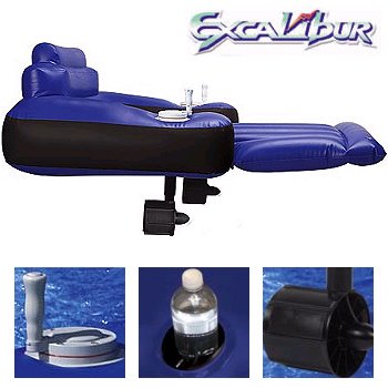 EXCALIBUR® MOTORIZED INFLATABLE POOL LOUNGER