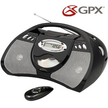 GPX® CD/CDR/CDRW BOOMBOX