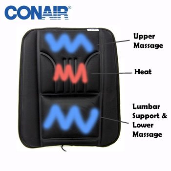 CONAIR® MASSAGING BACK REST WITH HEAT