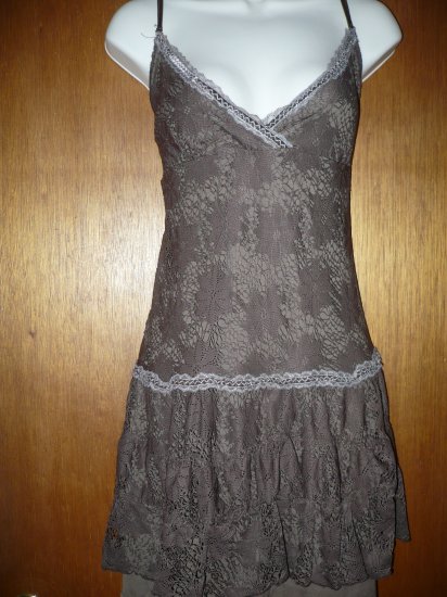 1x Jr's Plus Sexy Brown Dress