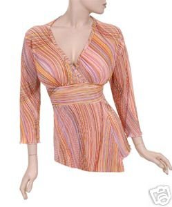 3x Cute! Orange/Peach Top