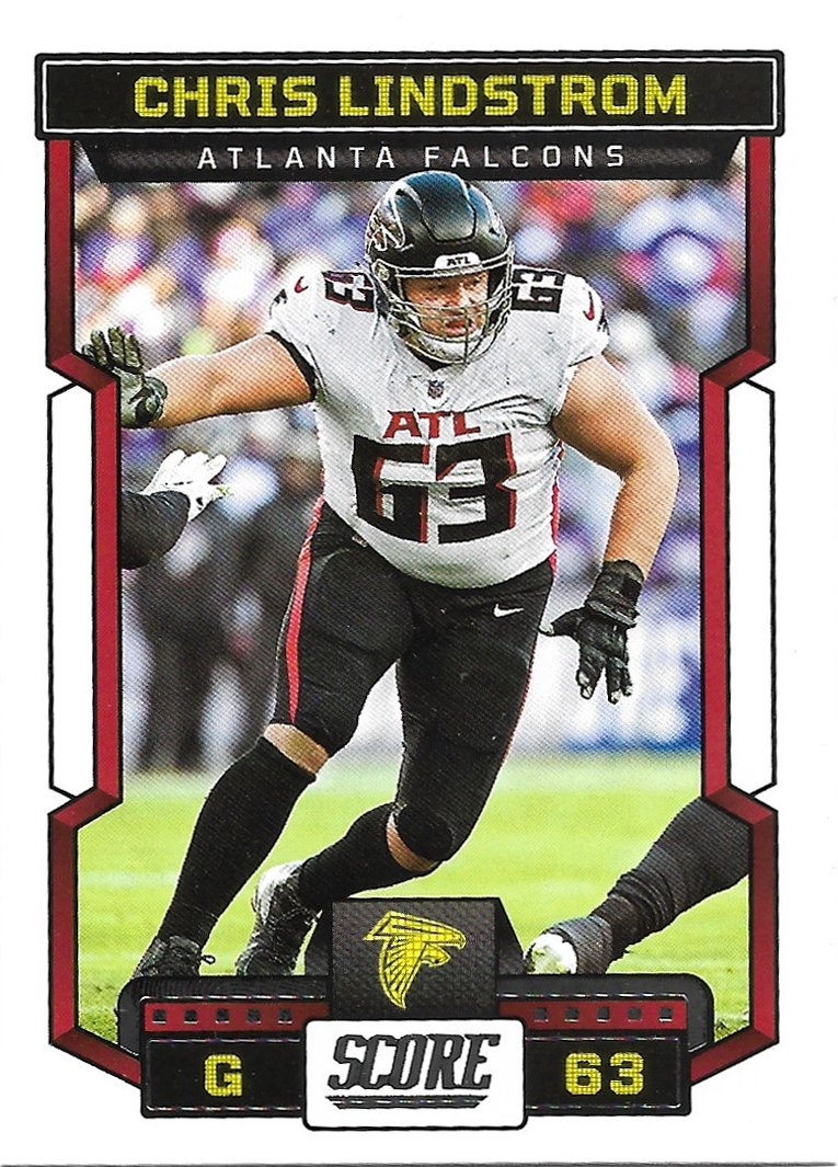 Chris Lindstrom Score Atlanta Falcons Football Card