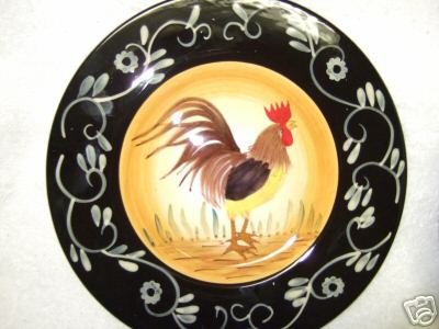 Ceramic rooster Plates