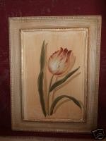 Wooden Picture of an Tulip