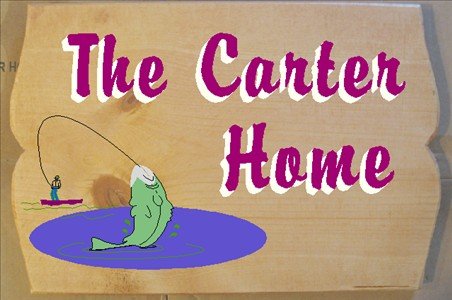 HAND PAINTED PERSONALIZED WOOD SIGN