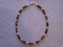 Black and Amber Handmade Beaded Necklace
