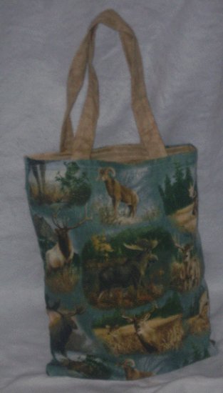 Wild Game Themed Tote Bag