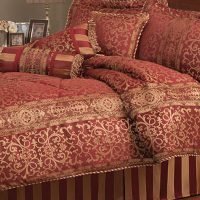 Pem America Macaualy Red Stripe King Comforter Set with Bonus Pillows