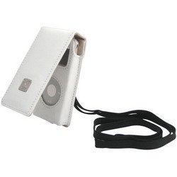 I.Sound White Leather Case for nano 1G/2G