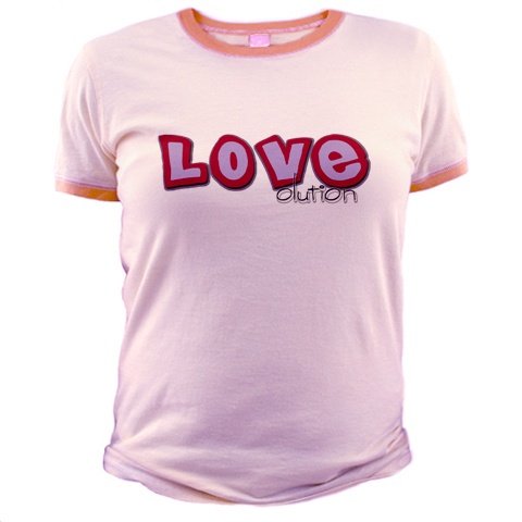 LOVEolution Pink Ringer Tee