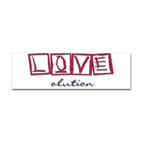 LOVEolution bumper sticker