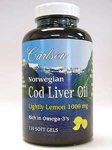 Cod Liver Oil - Lightly Lemon 1000 mg - 150 gels