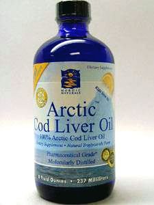 Arctic Cod Liver Oil Liquid - Lemon 8 oz