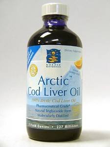 Arctic Cod Liver Oil Liquid - Orange 8 oz