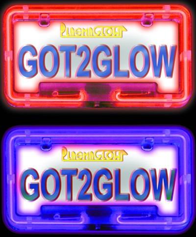 COLOR CHANGING LED LICENSE PLATE