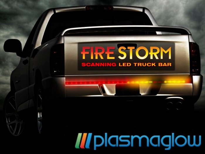 FIRESTORM SCANNING LED TAILGATE BAR - 48INCH