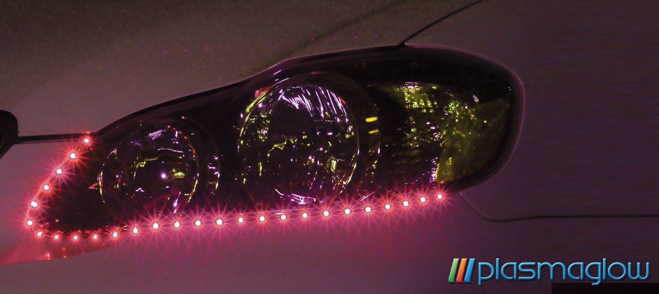 LIGHTNING EYES LED HEADLIGHT KIT - red