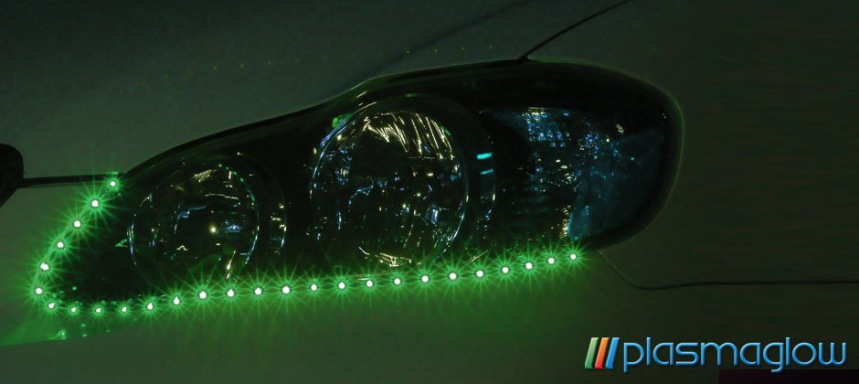 LIGHTNING EYES LED HEADLIGHT KIT - green