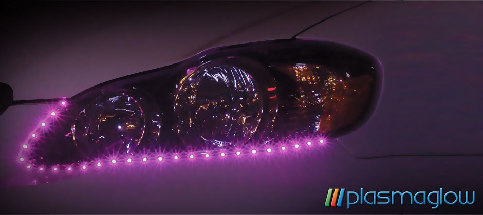 LIGHTNING EYES LED HEADLIGHT KIT - pink