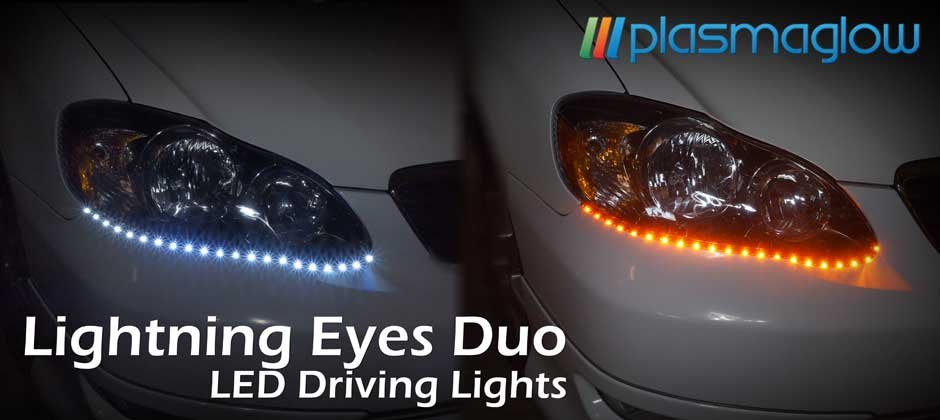 LIGHTNING EYES LED DUO HEADLIGHT KIT(AMBER/WHITE) - FREE SHIPPING