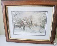 Framed Print: The Miller's Team by Peter Robson
