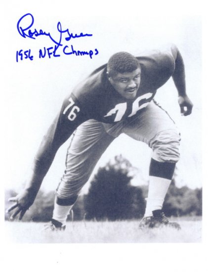 New York Giants Signed Photo Rosey Grier