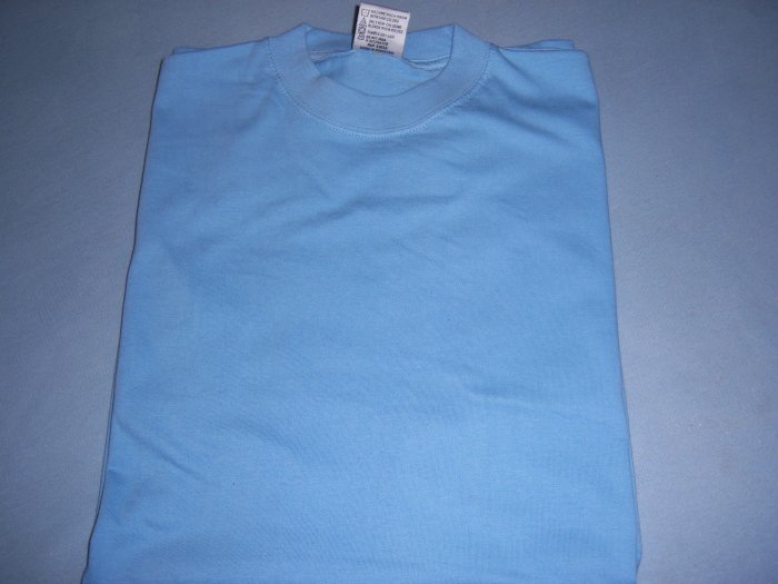 sky blue long T-shirt 2XL