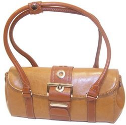 Rina Rich Large Clutch Handbag Camel
