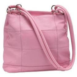 Embassyâ„¢ Solid Genuine Leather Pink Purse