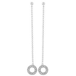 14K White Gold Diamond Necklace