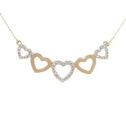 Diamond Gold Heart Necklace
