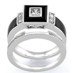 14K White Gold Diamond Bridal Engagement Ring