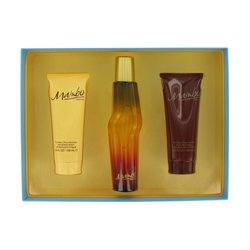 MAMBO by Liz Claiborne 3.4 oz Eau De Toilette Spray 3.4 oz Body Wash 3.4 oz Body Moisturizer