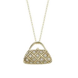 14K Yellow Gold Diamond Necklace